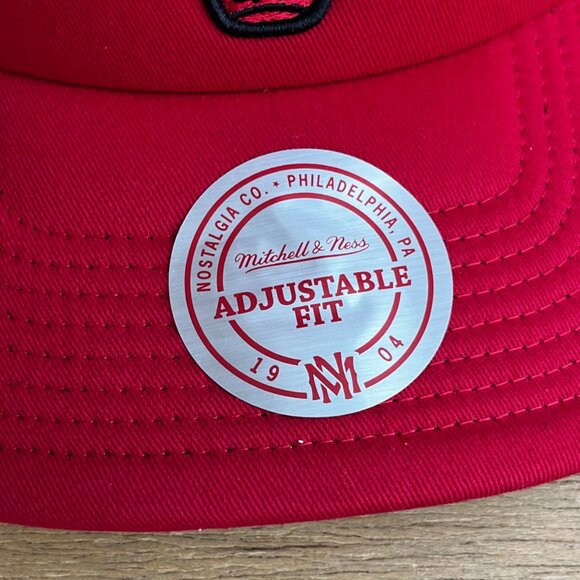 MITCHELL & NESS NBA CHICAGO BULLS PRO PINCH TRUCKER SNAPBACK HAT Adjustable NEW - Picture 3 of 6